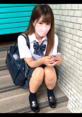 POK-041 【個人撮影】ギャル風の制服女子とP活_下品な音を響かせてセルフイラマするドMビッチ